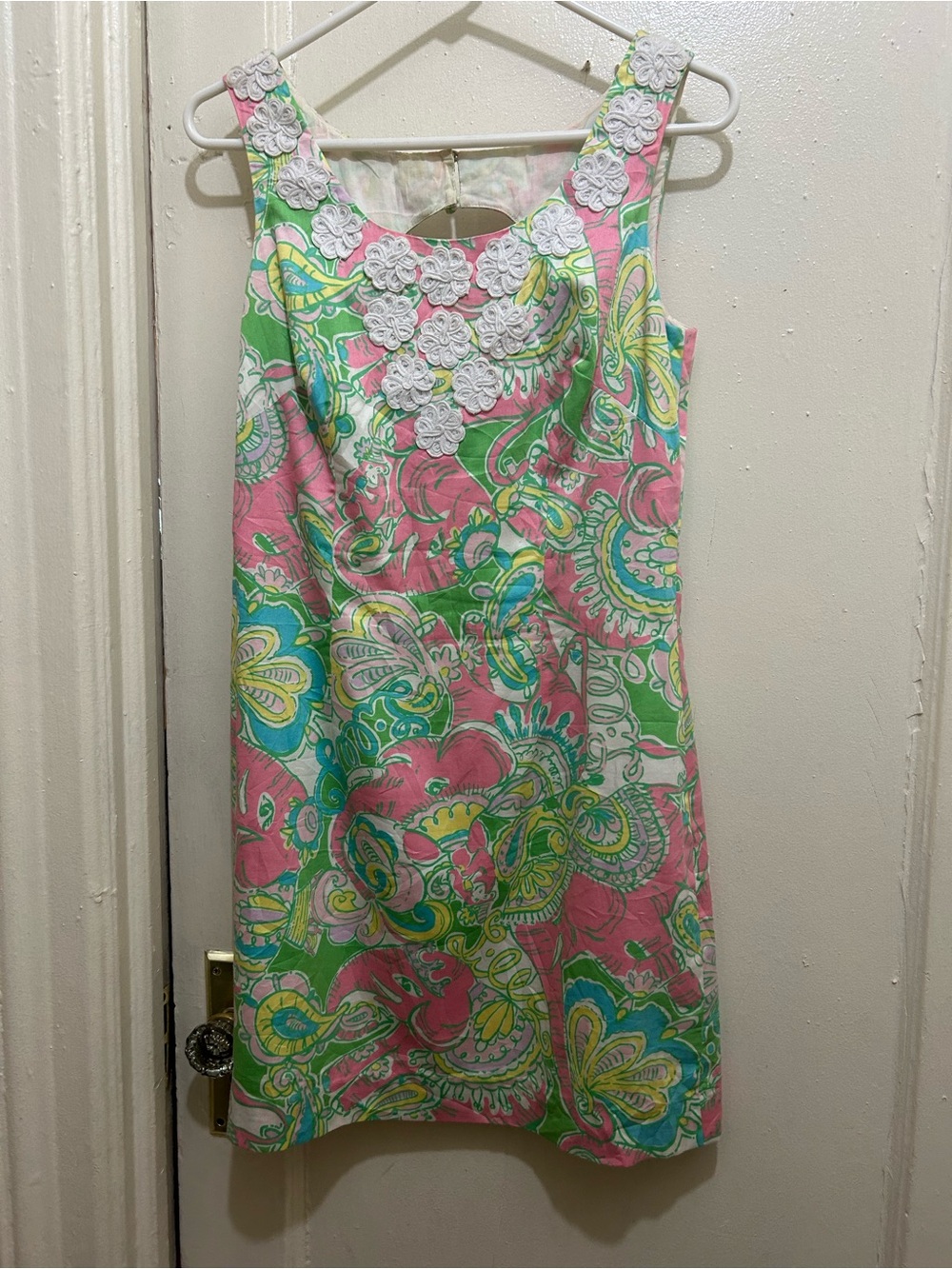 NWOT Lilly Pulitzer “Nina” Pink, Green & Aqua Paisley Sleeveless Dress Sz 4